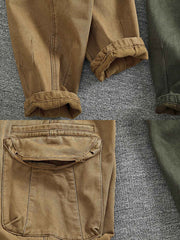 製品画像
カーキ色の裏起毛&加厚ストレートワークパンツ全体展示図、裏起毛デザインと加厚素材のディテールが際立つ。
詳細画像
パンツのウエスト部分、ゴムとポケットのディテールアップ。ゴムウエストとドローコードの調節可能なデザインが強調されている。