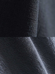 製品画像: 厚手裏起毛ラミーカジュアルブレザー全体イメージ画像。6色展開で、クラシックな2つボタンとノッチドラペルのデザインが特徴。冬のカジュアルコーデやビジネスシーンにぴったり。
詳細画像: ノッチドラペルと丁寧なパイピング仕様の裏地をクローズアップした画像。厚手のラミー素材と裏起毛デザインで高い保温性を実現。