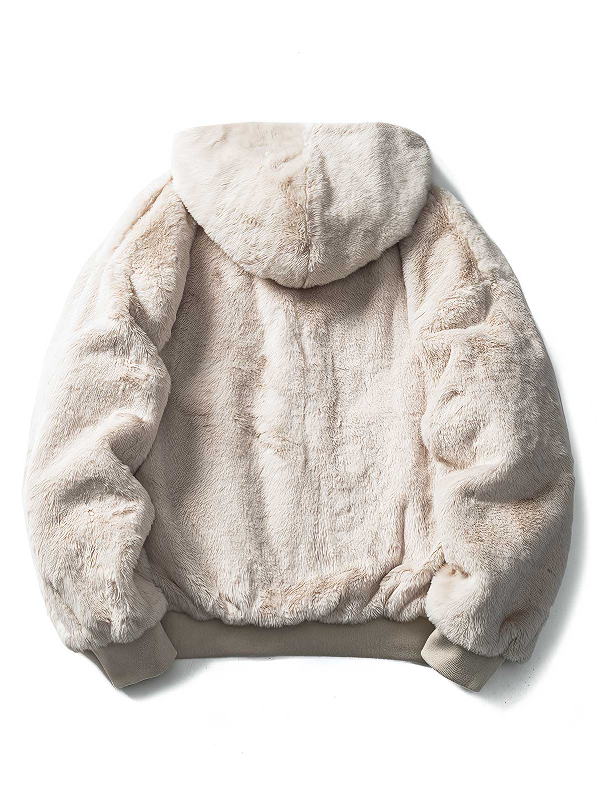 製品画像:
リバーシブルラムスキンフード付き厚手中綿ジャケット、正面展示画像、シンプルなポリエステル外層とラムスキン裏地のリバーシブルデザイン、保温性と耐久性を強調、冬の通勤やアウトドアに最適
詳細画像:
ラムスキン裏地の柔らかな質感とポリエステル外層の防風性を示すディテール画像、調節可能な袖口とフード付きデザインで機能性アップ