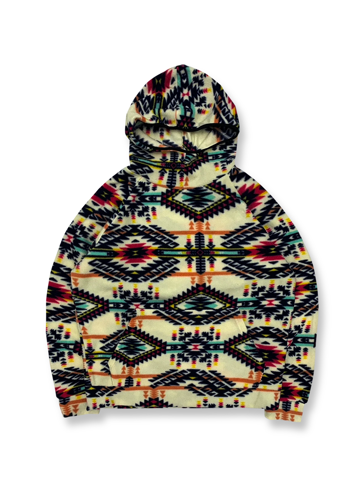 製品画像: 民族風花柄デザインのフリースフード付きパーカー。柔らかく保温性に優れた生地が秋冬にぴったり。ゆったりとしたシルエットで快適な着心地。
詳細画像: 中厚のポリエステル素材を使用し、防風性と保温性を兼ね備えたフリースパーカー。レトロな民族風デザインとフード付きの実用性を提供。