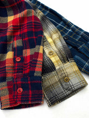 製品画像
「チェック柄フランネルシャツジャケット、厚手のコットン素材に起毛加工を施し、ヴィンテージ感のあるデザインで高い保温性と快適な着心地」
詳細画像
「レトロなチェック柄デザイン、ダブルポケットが機能性をプラス。起毛加工された厚手のコットン素材で保温性抜群、ワークウェア風のデザインが特徴」