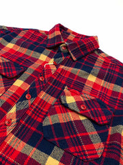 製品画像
「チェック柄フランネルシャツジャケット、厚手のコットン素材に起毛加工を施し、ヴィンテージ感のあるデザインで高い保温性と快適な着心地」
詳細画像
「レトロなチェック柄デザイン、ダブルポケットが機能性をプラス。起毛加工された厚手のコットン素材で保温性抜群、ワークウェア風のデザインが特徴」