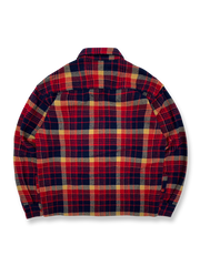 製品画像
「チェック柄フランネルシャツジャケット、厚手のコットン素材に起毛加工を施し、ヴィンテージ感のあるデザインで高い保温性と快適な着心地」
詳細画像
「レトロなチェック柄デザイン、ダブルポケットが機能性をプラス。起毛加工された厚手のコットン素材で保温性抜群、ワークウェア風のデザインが特徴」