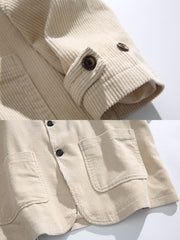 製品画像
多ポケットコーデュロイカジュアルスーツ 100%コットンのコーデュロイ素材を使用し、カジュアルさとエレガンスを兼ね備えた万能アイテム。ポケットデザインが機能性を...
詳細画像
多ポケットコーデュロイカジュアルスーツのディテール しっかりとしたコーデュロイ素材、エレガントな仕立て、実用的なポケットデザインが特徴。