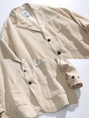 製品画像
多ポケットコーデュロイカジュアルスーツ 100%コットンのコーデュロイ素材を使用し、カジュアルさとエレガンスを兼ね備えた万能アイテム。ポケットデザインが機能性を...
詳細画像
多ポケットコーデュロイカジュアルスーツのディテール しっかりとしたコーデュロイ素材、エレガントな仕立て、実用的なポケットデザインが特徴。