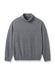 製品画像
タートルネックカシミヤセーター 柔らかくふわっとした触感、優れた保温性を兼ね備えた軽量で快適なカシミヤセーター。
素材の90.2%はカシミヤを使用し、肌触りが良く、寒い季節にもぴったりです。シンプルで上品なデザインが特徴。
詳細画像
タートルネックカシミヤセーターのネック部分と袖口のディテール画像。
柔らかなカシミヤ素材と、精緻な仕立てで作られたネックラインと袖口部分が特徴です。