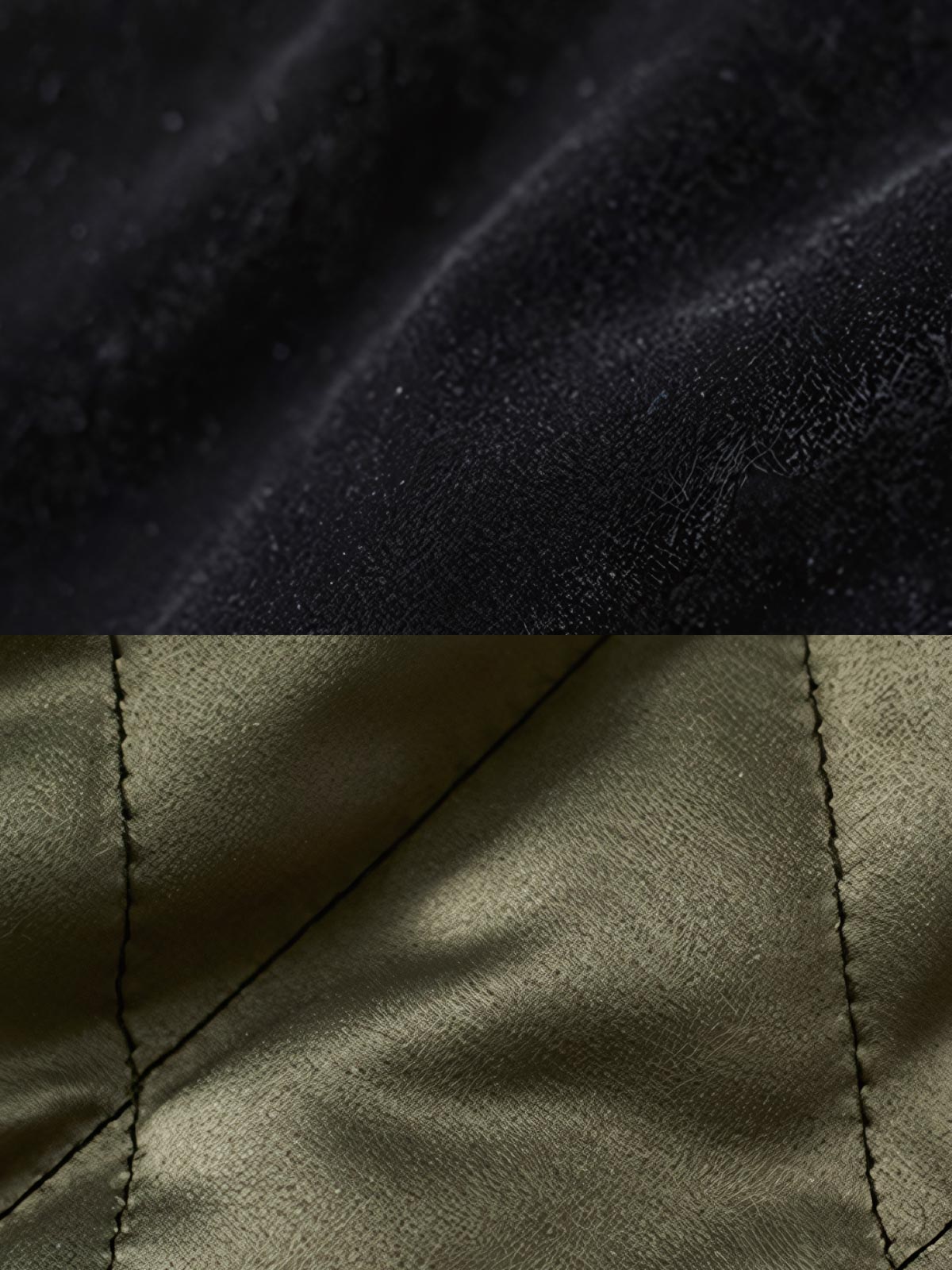 製品画像
1950年代アラスカをテーマにしたヴィンテージ刺繍リバーシブルスカジャン。片面はブラックベルベット素材にホッキョクグマ刺繍、もう片面はサテンポリエステルにアラスカ地図とトナカイ刺繍。どちらの面も印象的なデザインが施されています。
詳細画像
YKK製スライダージッパー、ライトニングデザインとホッキョクグマの刺繍ディテール。丁寧な仕上げが際立つ。