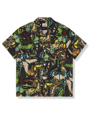 蝶柄 アロハシャツ