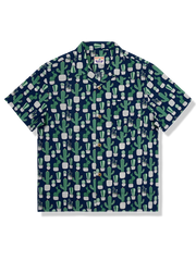 サボテン柄 アロハシャツ