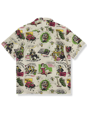 50年代イラスト柄 アロハシャツ