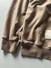 ウォッシュドハーフジップスウェット