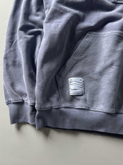 ウォッシュドハーフジップスウェット