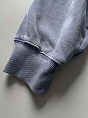 ウォッシュドハーフジップスウェット