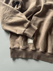 ウォッシュドハーフジップスウェット