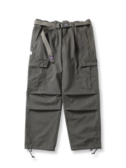 多機能ポケットとワイドレッグのワークデニムパンツ全体図