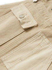 パッチワークポケット ワークオーバーオール