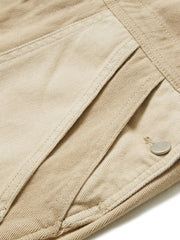 パッチワークポケット ワークオーバーオール