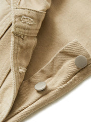 パッチワークポケット ワークオーバーオール