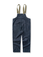 海軍 デニム デッキオーバーオール