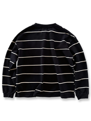 製品画像
ヴィンテージ感あふれるストライプパターンが特徴のヘビーウェイト長袖Tシャツ。胸元に高密度刺繍で描かれた動物たちが自然の童話を語るようなデザインで、青春の記憶とクラシックなエレガンスを融合した一枚
詳細画像
森の動物たちをモチーフにした高密度刺繍のディテールと、320gのヘビーウェイトコットンが織りなすヴィンテージ感ある質感が魅力。刺繍の精巧さと厚手の生地が時代を超えた価値を表現