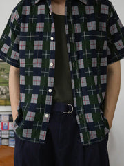 チェック柄 半袖シャツ
