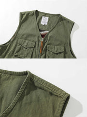 民族風 切り替え ワーク ベスト