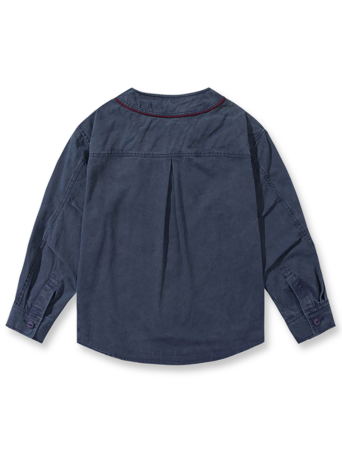 3色のヴィンテージ アメカジベースボールシャツの平置き画像