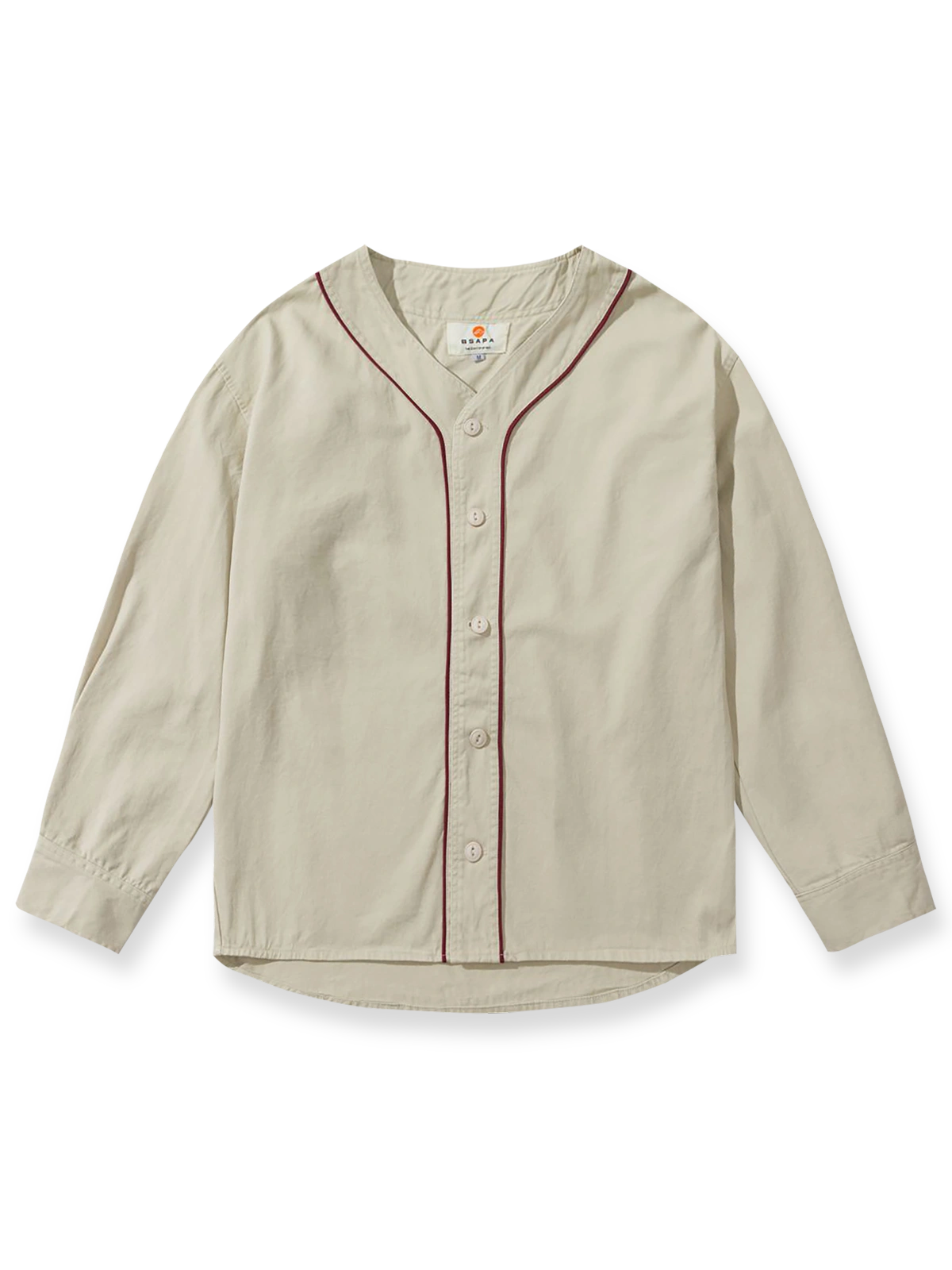 3色のヴィンテージ アメカジベースボールシャツの平置き画像