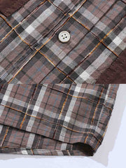 詳細画像: シャツのディテール、カラーポケットと生地の質感