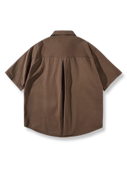 花柄 パイピング工芸の半袖シャツ