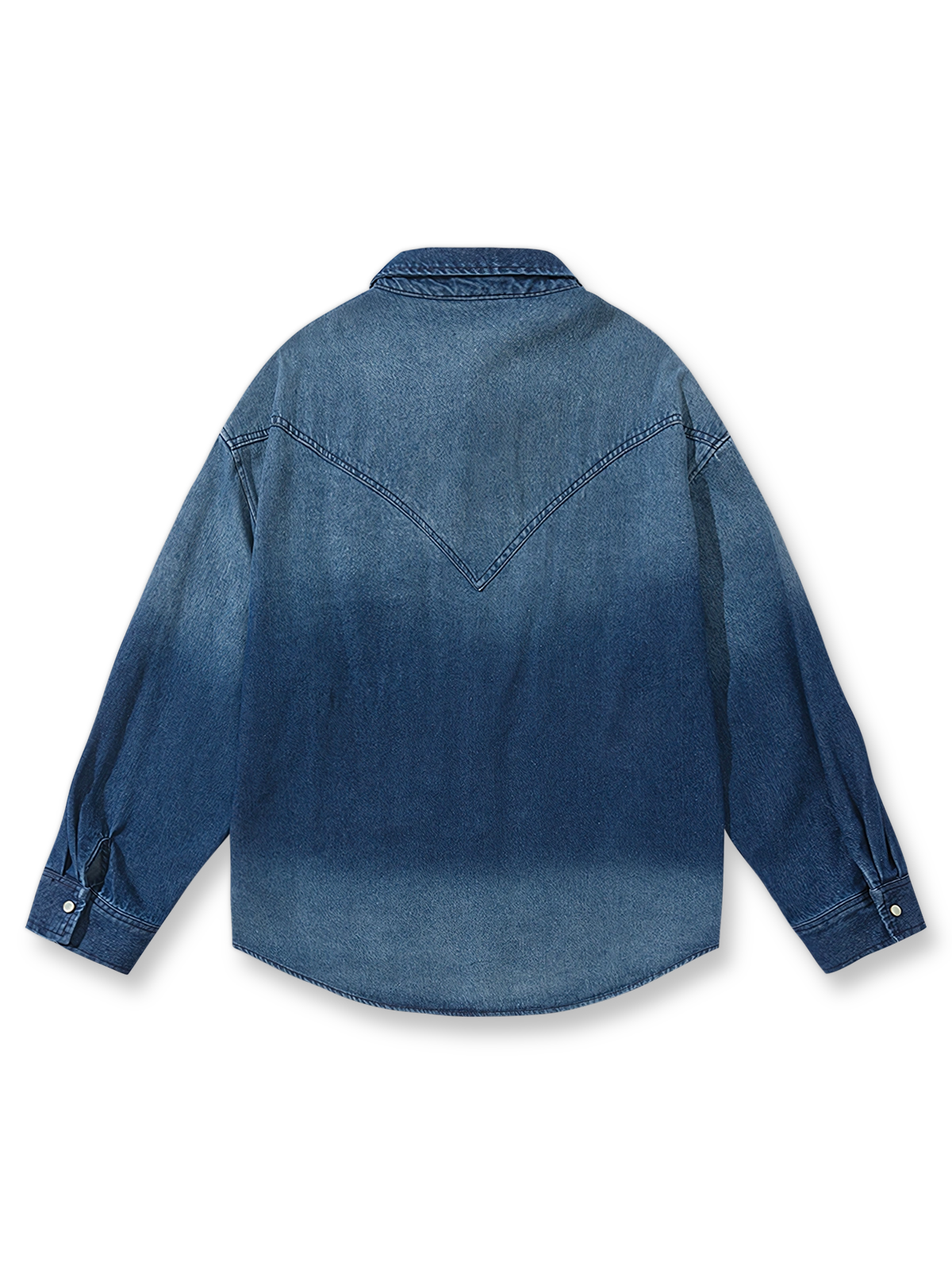ヴィンテージウォッシュデニムシャツ全体