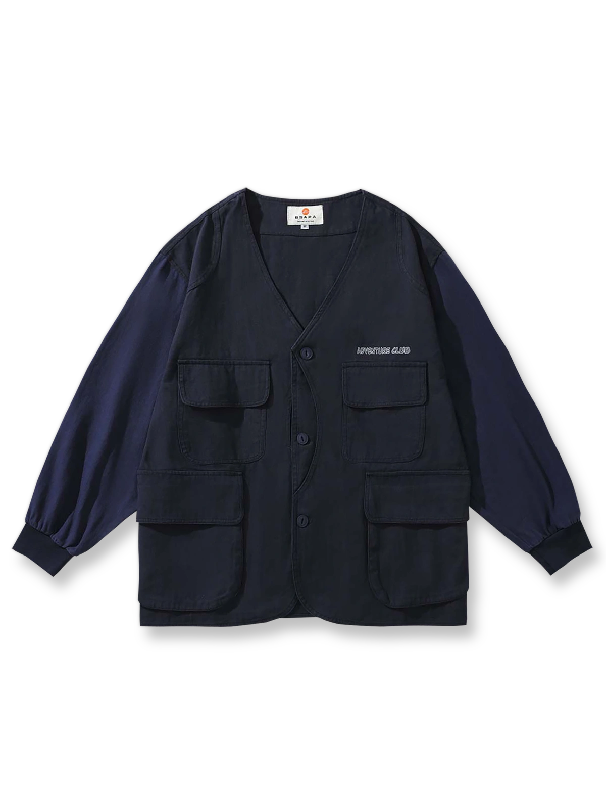 ヴィンテージVネックワークジャケットの平置き画像