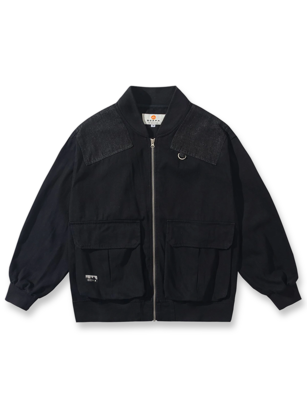 デニム切り替えスタジャンの画像