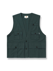 ワークスタイルマルチポケットベストの平置き画像