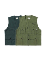 ワークスタイルマルチポケットベストの平置き画像