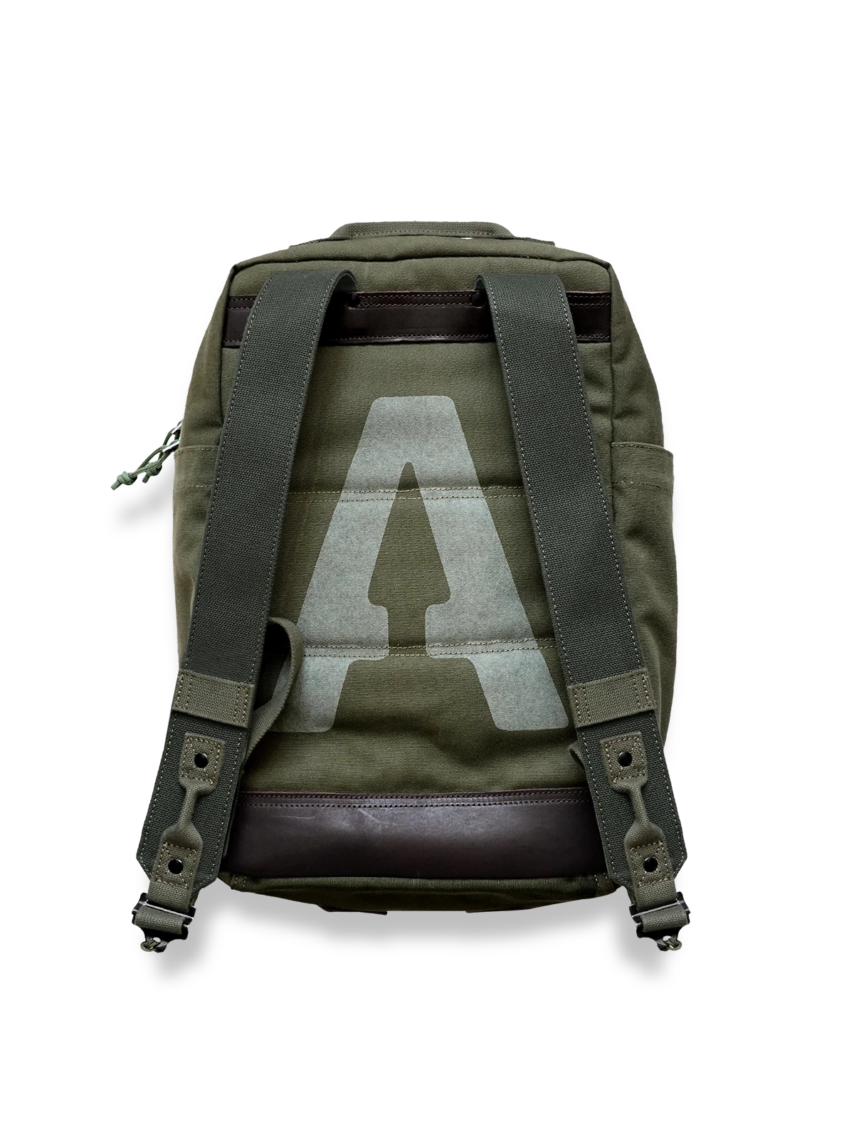 第3歩兵師団にインスパイアされたキャンバスヴィンテージリュックの全体ビュー