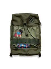 第3歩兵師団にインスパイアされたキャンバスヴィンテージリュックの全体ビュー