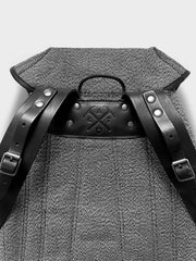 70年代レトロ テントカラーキャンバス×レザー 登山リュック