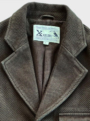 刺子ブラウン 狩猟ジャケット