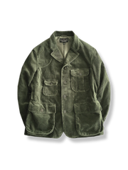 コーデュロイ 多機能ポケットテーラードジャケット