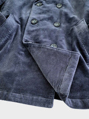 ダブルブレスト コーデュロイ テーラードジャケット