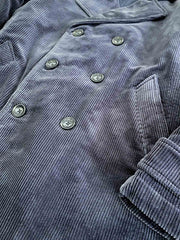 ダブルブレスト コーデュロイ テーラードジャケット