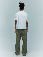 兵士プリントルーズフィット半袖Tシャツ