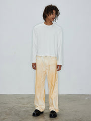 スプレー染めヴィンテージデニムパンツ