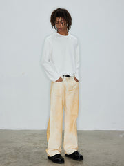 スプレー染めヴィンテージデニムパンツ