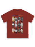 ヴィンテージウォッチプリントTシャツ正面図