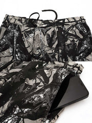 迷彩柄と無地デザインの詳細図