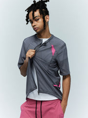 メッシュ通気性サイクリングジャケット半袖