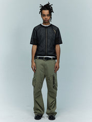 メッシュ通気性サイクリングジャケット半袖