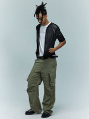 メッシュ通気性サイクリングジャケット半袖